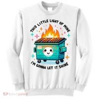 Dumpster Fire Light IM Gonna Let It Shine Halloween Sweatshirt thumb 0