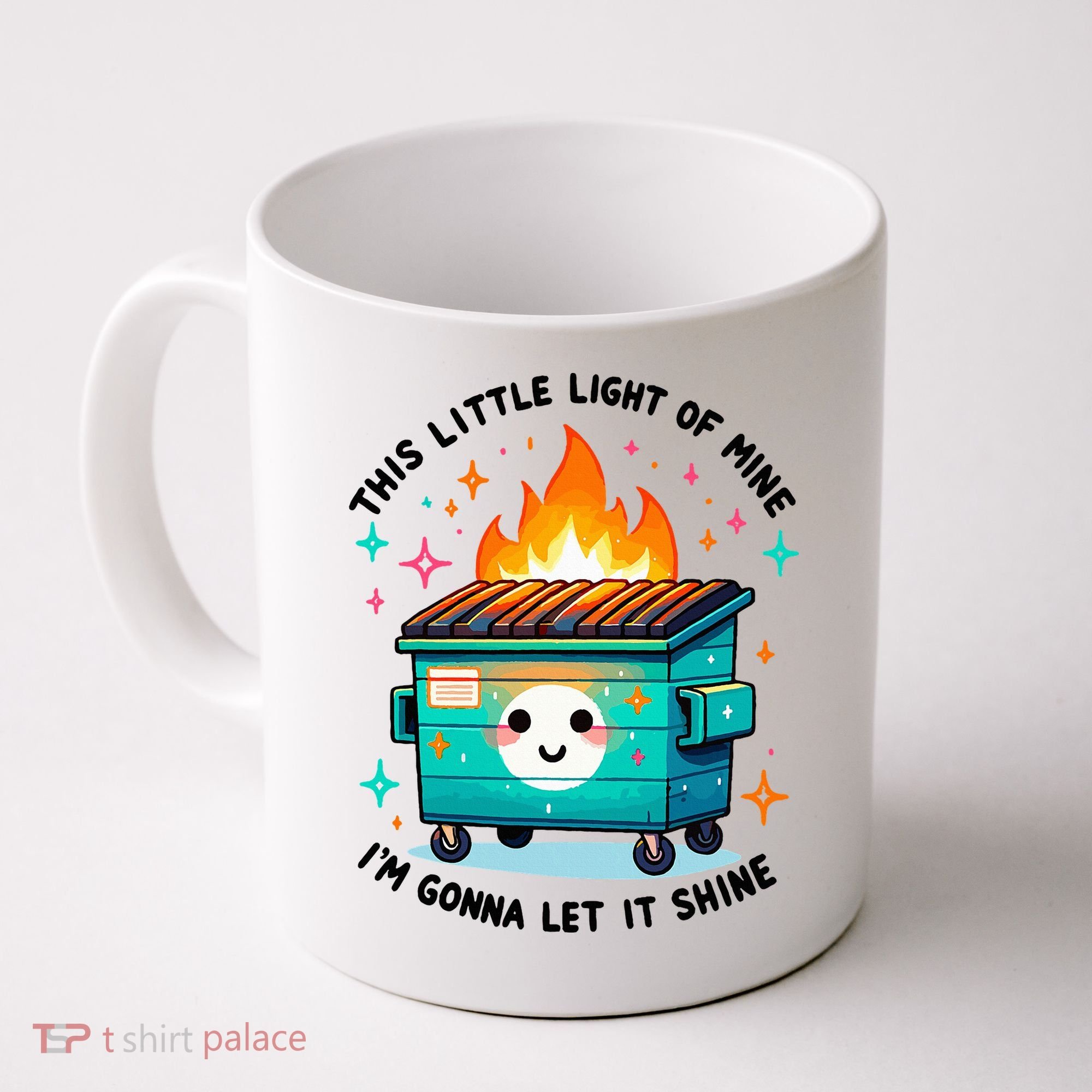 Dumpster Fire Light IM Gonna Let It Shine Halloween Coffee Mug