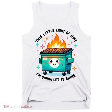 Dumpster Fire Light IM Gonna Let It Shine Halloween Tank Top