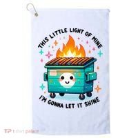 Dumpster Fire Light IM Gonna Let It Shine Halloween Golf Towel thumb 0