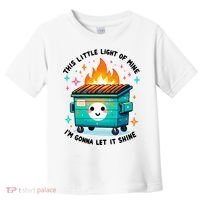Dumpster Fire Light IM Gonna Let It Shine Halloween Toddler T-Shirt thumb 0