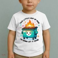 Dumpster Fire Light IM Gonna Let It Shine Halloween Toddler T-Shirt thumb 2