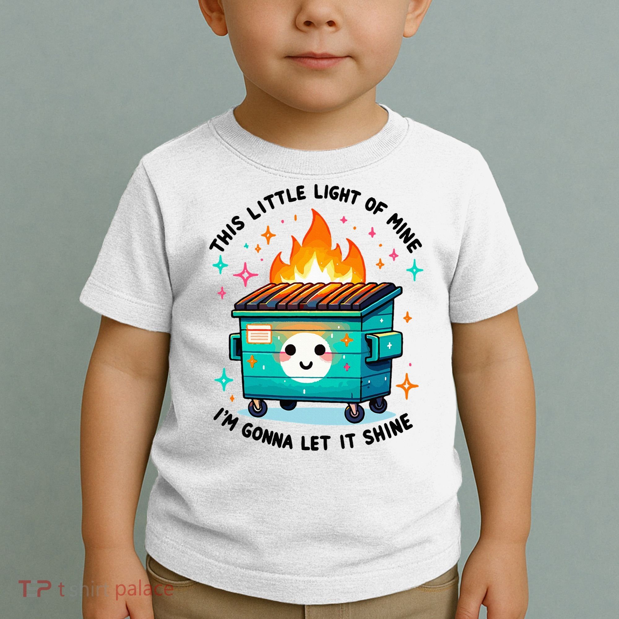 Dumpster Fire Light IM Gonna Let It Shine Halloween Toddler T-Shirt