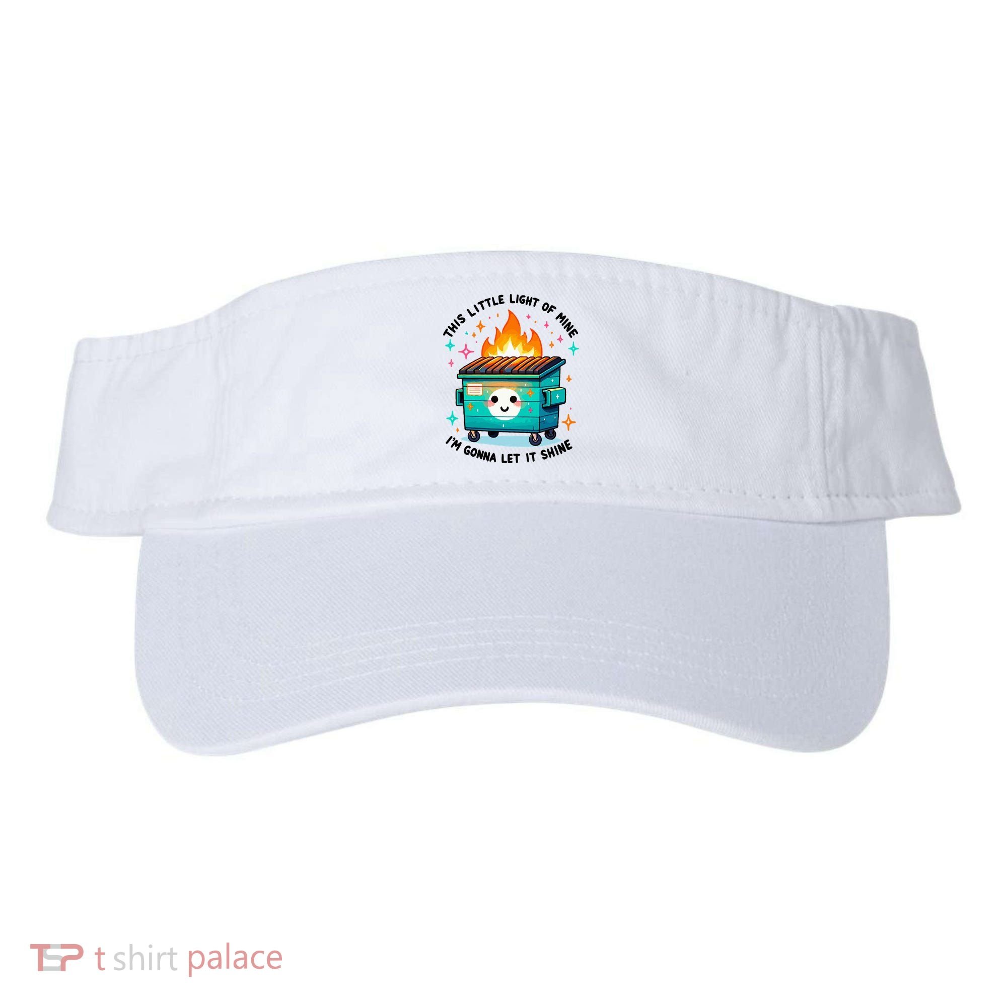 Dumpster Fire Light IM Gonna Let It Shine Halloween Visor