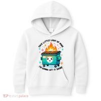 Dumpster Fire Light IM Gonna Let It Shine Halloween Kids Hoodie thumb 0