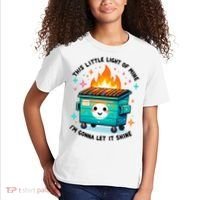 Dumpster Fire Light IM Gonna Let It Shine Halloween Kids T-Shirt thumb 2