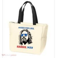Dudes For Like Harris Man White Dude For Kamala Harris 2024 Tote Bag thumb 3