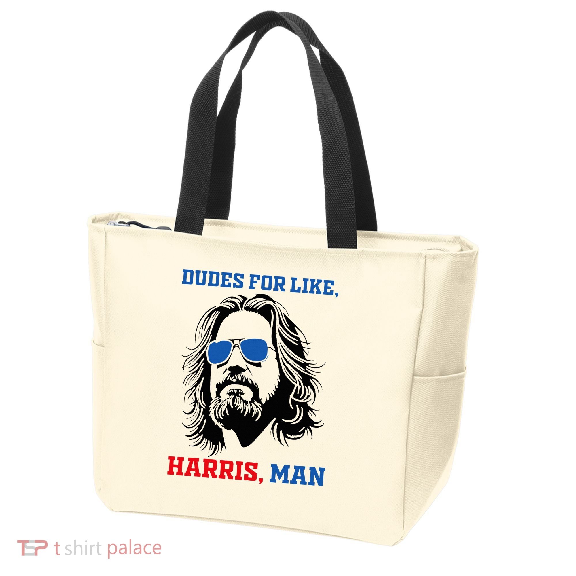 Dudes For Like Harris Man White Dude For Kamala Harris 2024 Tote Bag