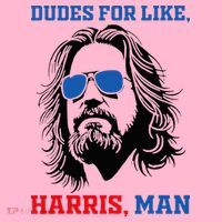 Dudes For Like Harris Man White Dude For Kamala Harris 2024 Coaster thumb 2
