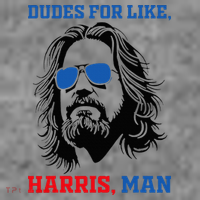Dudes For Like Harris Man White Dude For Kamala Harris 2024 Toddler Hoodie thumb 2