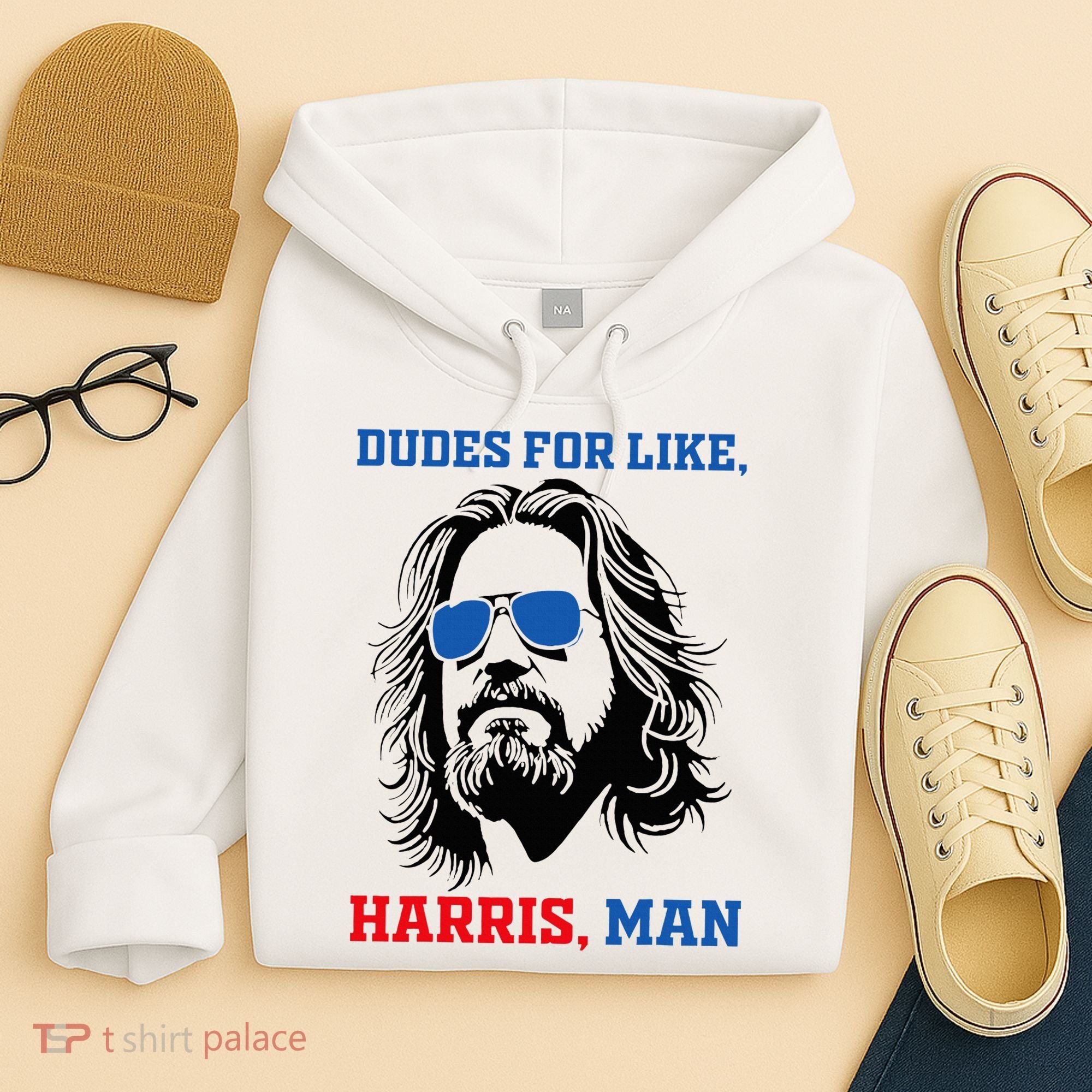 Dudes For Like Harris Man White Dude For Kamala Harris 2024 Hoodie
