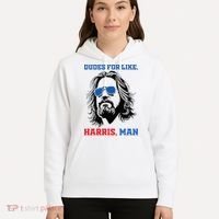 Dudes For Like Harris Man White Dude For Kamala Harris 2024 Hoodie thumb 5