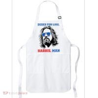 Dudes For Like Harris Man White Dude For Kamala Harris 2024 Apron thumb 0