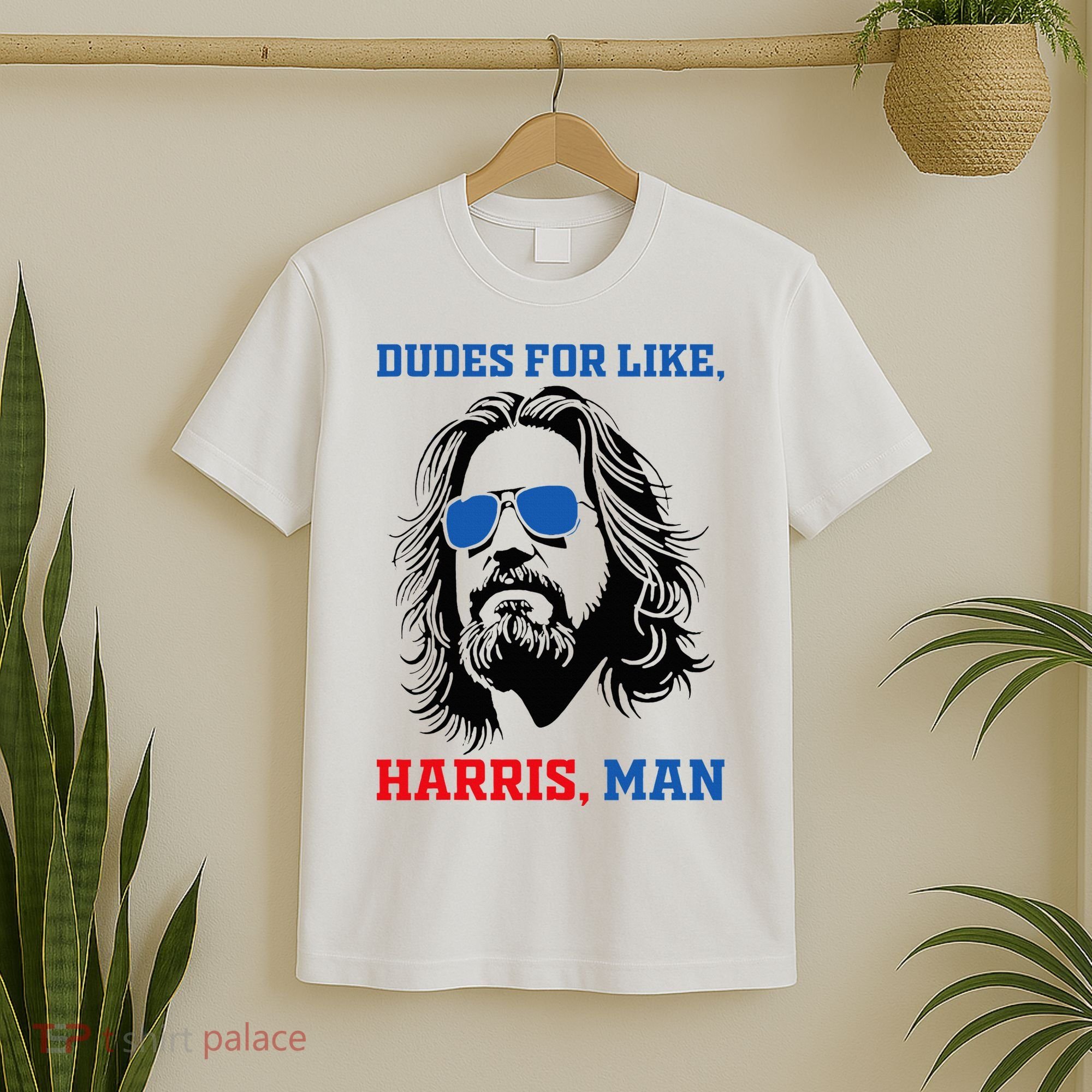Dudes For Like Harris Man White Dude For Kamala Harris 2024 T-Shirt