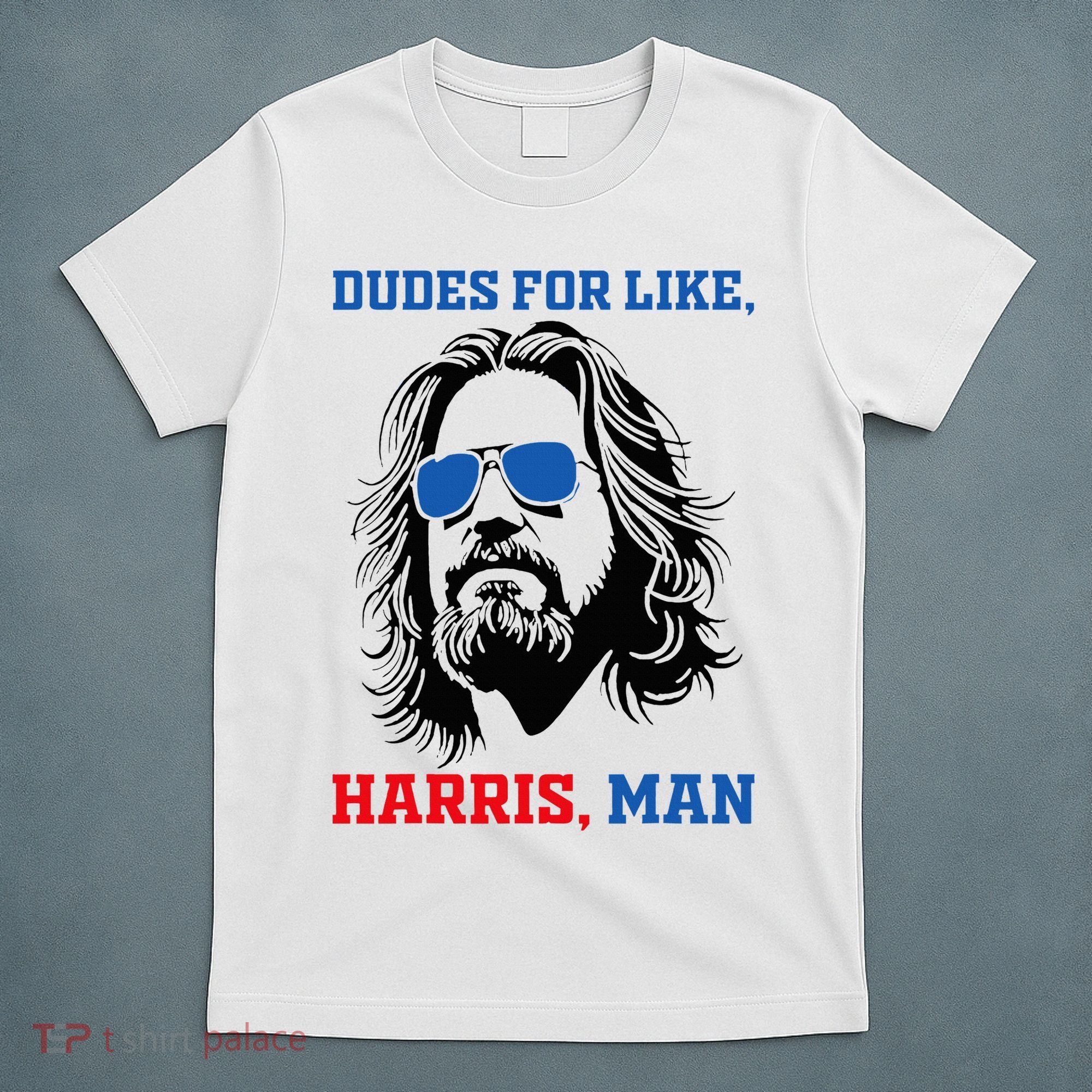Dudes For Like Harris Man White Dude For Kamala Harris 2024 T-Shirt