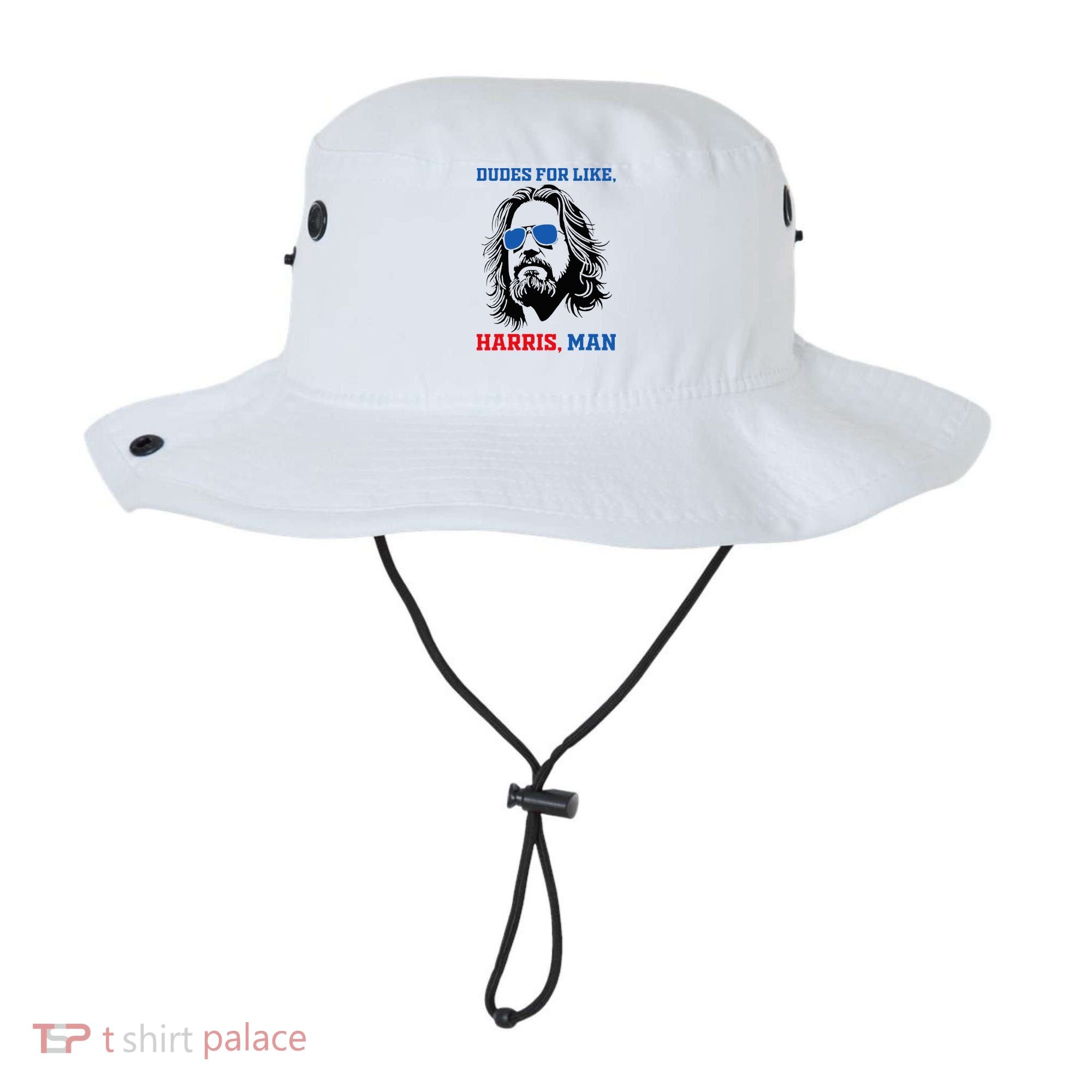 Dudes For Like Harris Man White Dude For Kamala Harris 2024 Bucket Hat