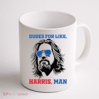 Dudes For Like Harris Man White Dude For Kamala Harris 2024 Coffee Mug thumb 1