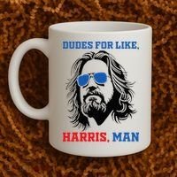 Dudes For Like Harris Man White Dude For Kamala Harris 2024 Coffee Mug thumb 2