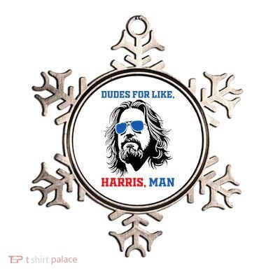 Dudes For Like Harris Man White Dude For Kamala Harris 2024 Ornament