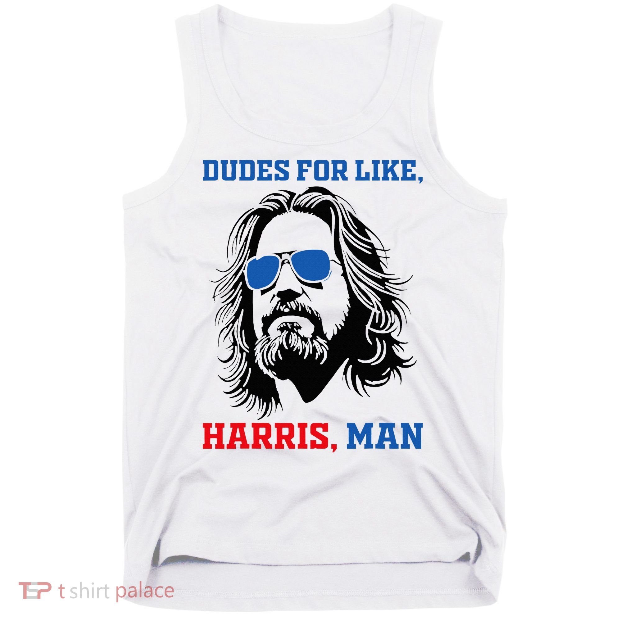 Dudes For Like Harris Man White Dude For Kamala Harris 2024 Tank Top