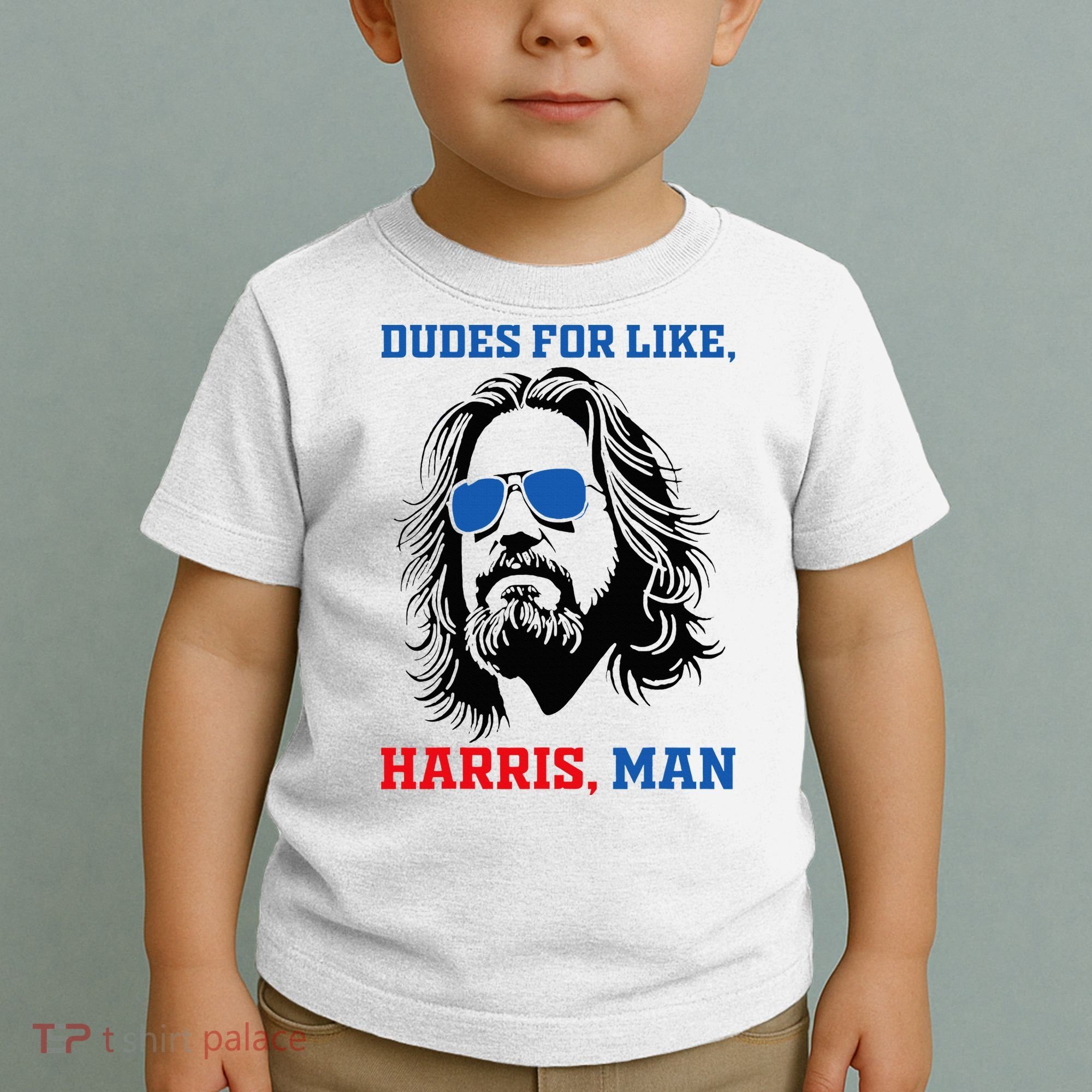 Dudes For Like Harris Man White Dude For Kamala Harris 2024 Toddler T-Shirt