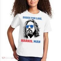 Dudes For Like Harris Man White Dude For Kamala Harris 2024 Kids T-Shirt thumb 2