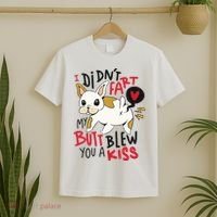Didn't Fart My Butt Blew You A Kiss Funny Bulldog T-Shirt thumb 2