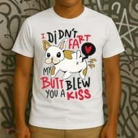 Didn't Fart My Butt Blew You A Kiss Funny Bulldog T-Shirt thumb 3