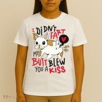 Didn't Fart My Butt Blew You A Kiss Funny Bulldog T-Shirt thumb 4