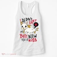 Didn't Fart My Butt Blew You A Kiss Funny Bulldog Women's Tank Top thumb 0