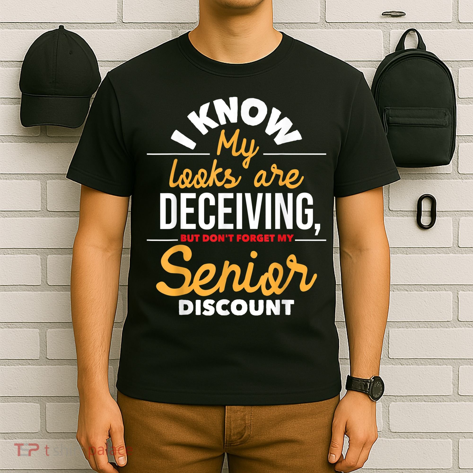 Don't Forget My Senior Discount Old Age Retiree Grandpa T-Shirt