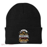 Don't Forget My Senior Discount Old Age Retiree Grandpa Beanie thumb 0