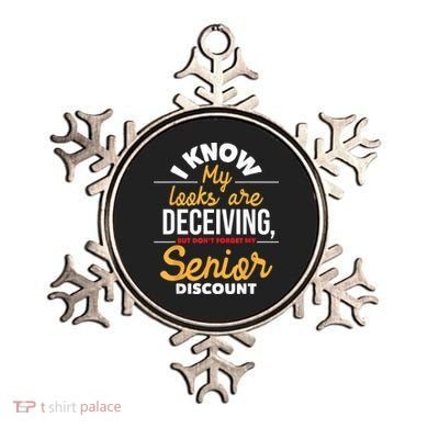 Don't Forget My Senior Discount Old Age Retiree Grandpa Ornament