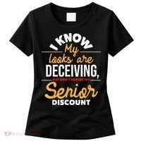 Don't Forget My Senior Discount Old Age Retiree Grandpa Women's T-Shirt thumb 0