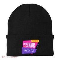 DonT Forget My Senior Discount Elderly Senior Citizen Beanie thumb 0