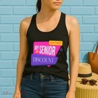 DonT Forget My Senior Discount Elderly Senior Citizen Women's Tank Top thumb 2