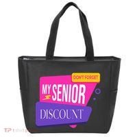 DonT Forget My Senior Discount Elderly Senior Citizen Tote Bag thumb 0