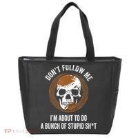 Don't Follow Me I Do Stupid Stuff Mudding ATV Four Wheeler Tote Bag thumb 0