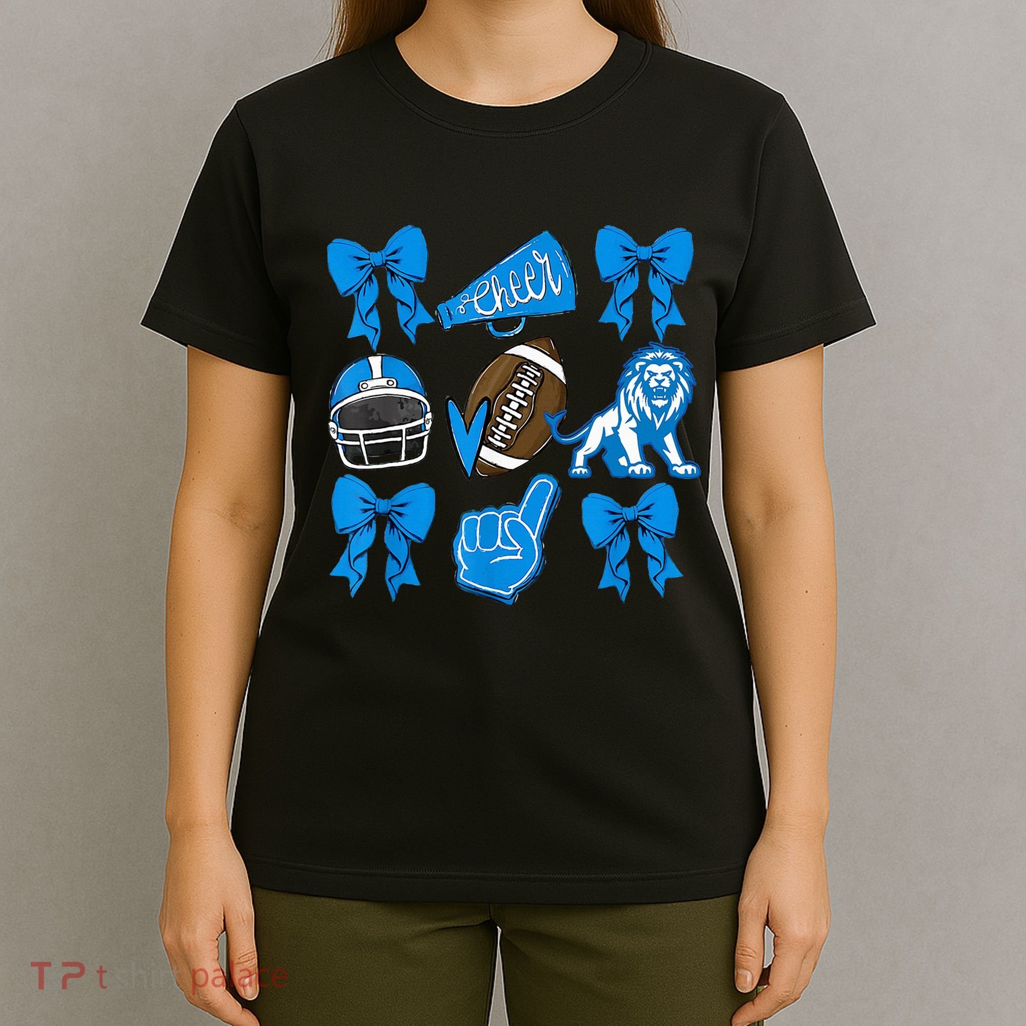 Detroit Fan Mashup Football Cheer T-Shirt