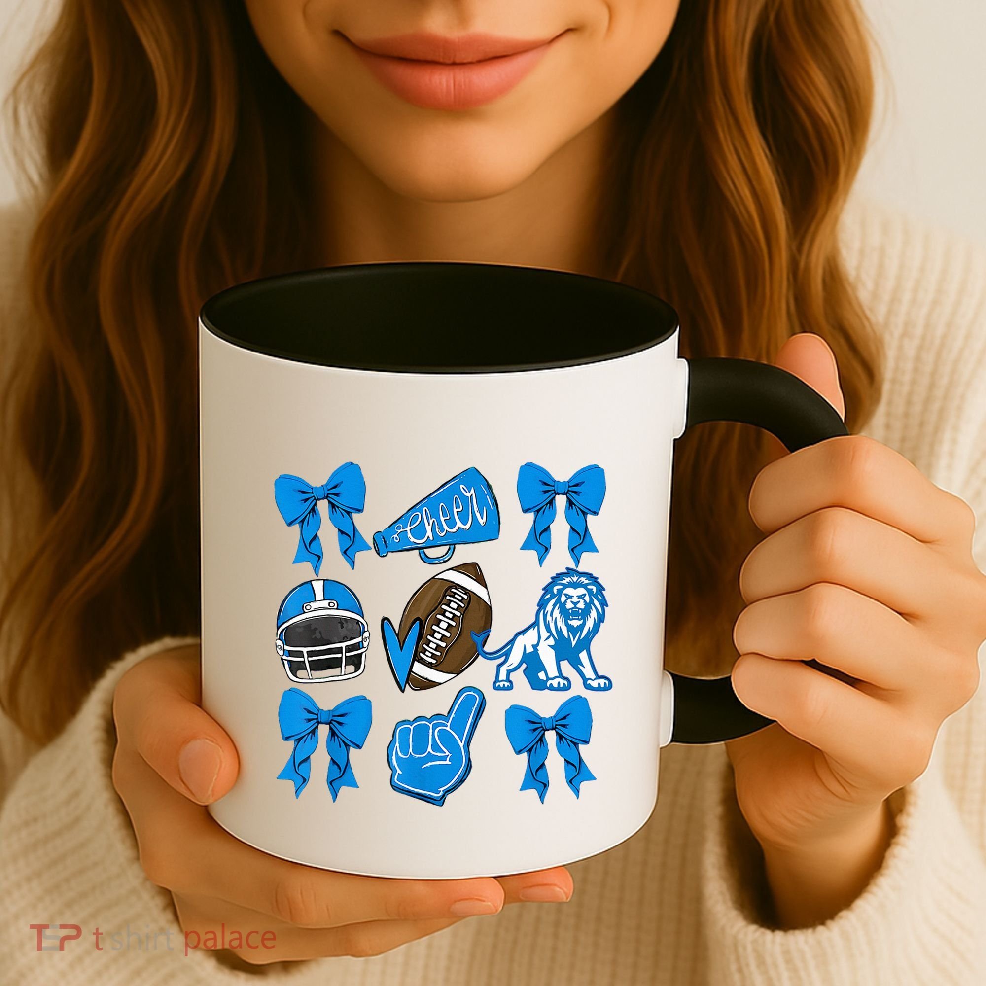 Detroit Fan Mashup Football Cheer Coffee Mug