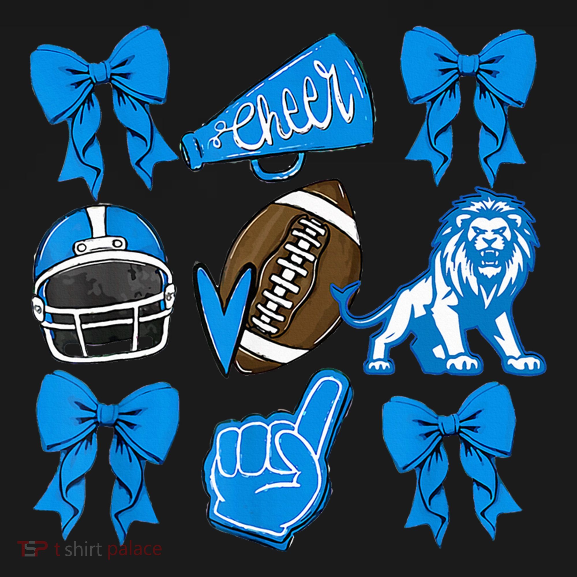 Detroit Fan Mashup Football Cheer Women's Hoodie