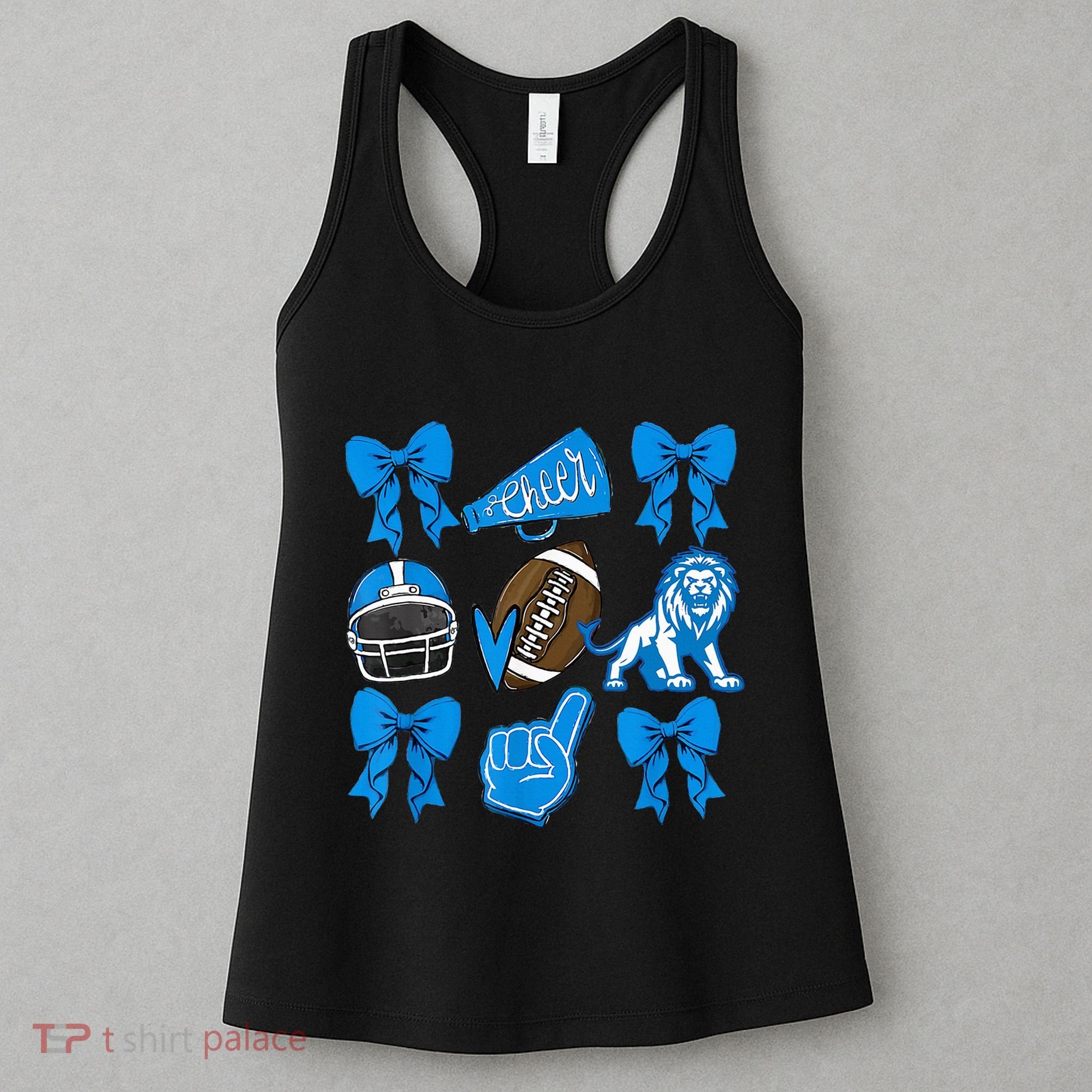 Detroit Fan Mashup Football Cheer Women's Tank Top
