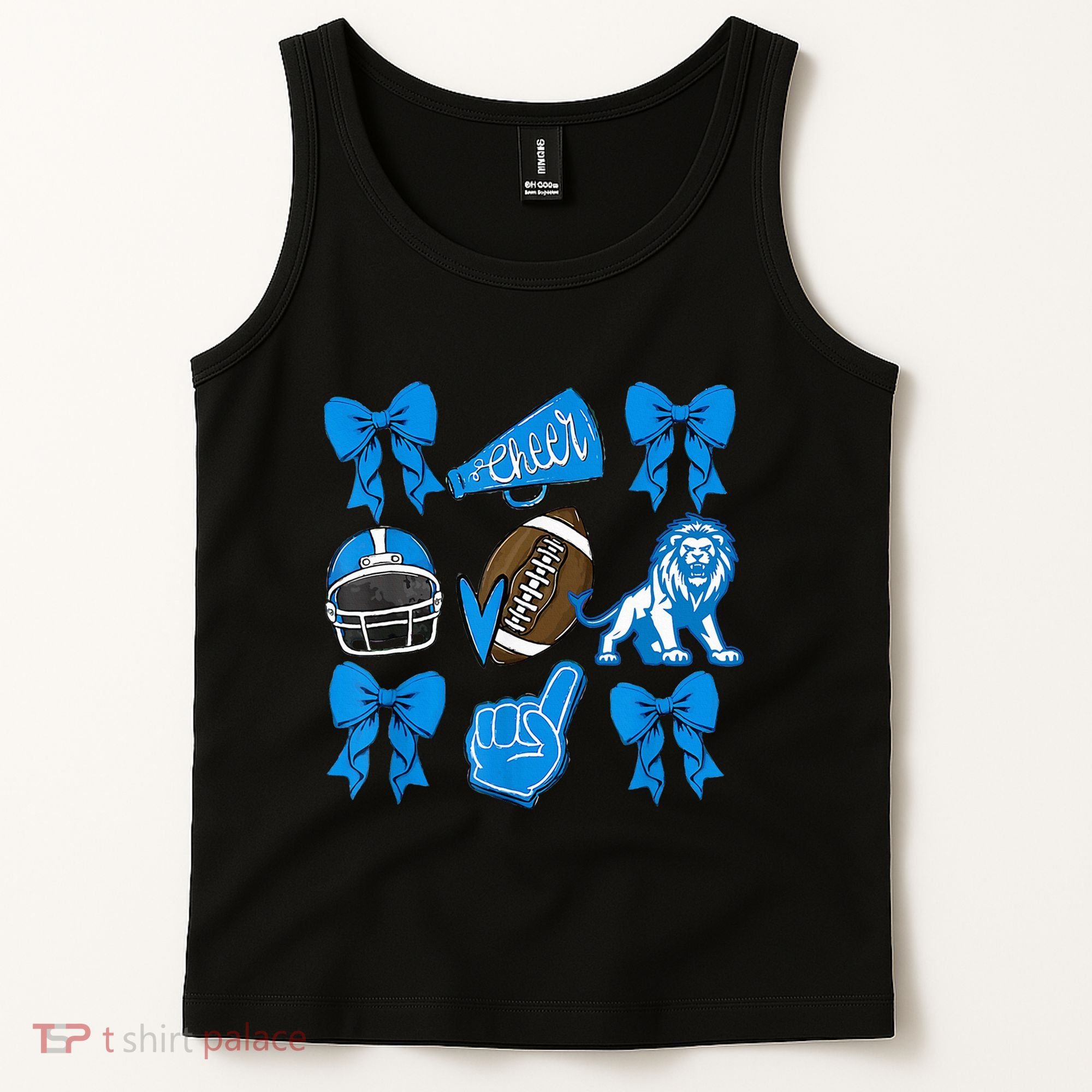 Detroit Fan Mashup Football Cheer Tank Top