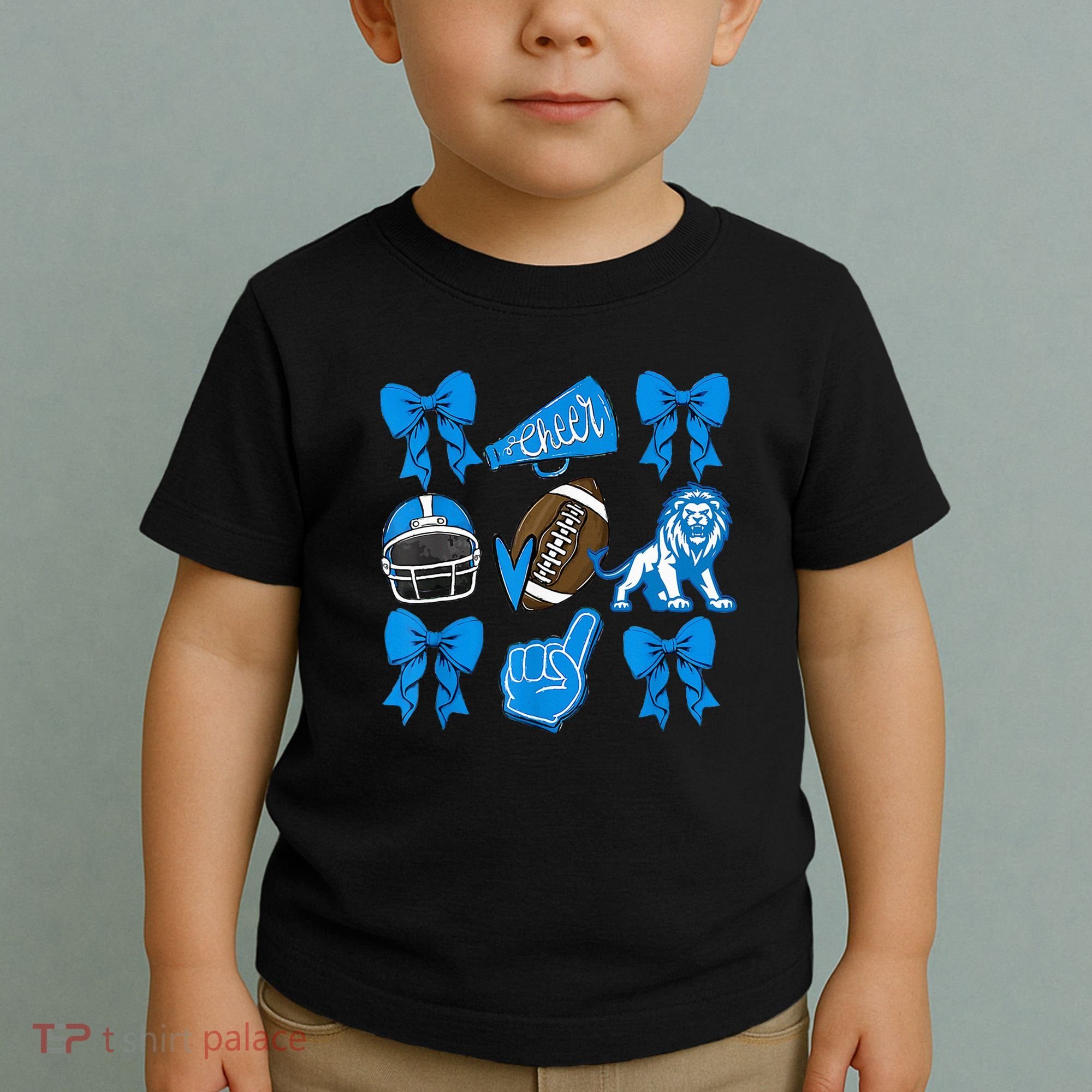 Detroit Fan Mashup Football Cheer Toddler T-Shirt