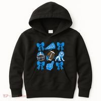 Detroit Fan Mashup Football Cheer Kids Hoodie thumb 0