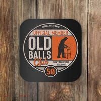 Don't Forget My Discount Funny Senior Citizen 50th Birthday Coaster thumb 0