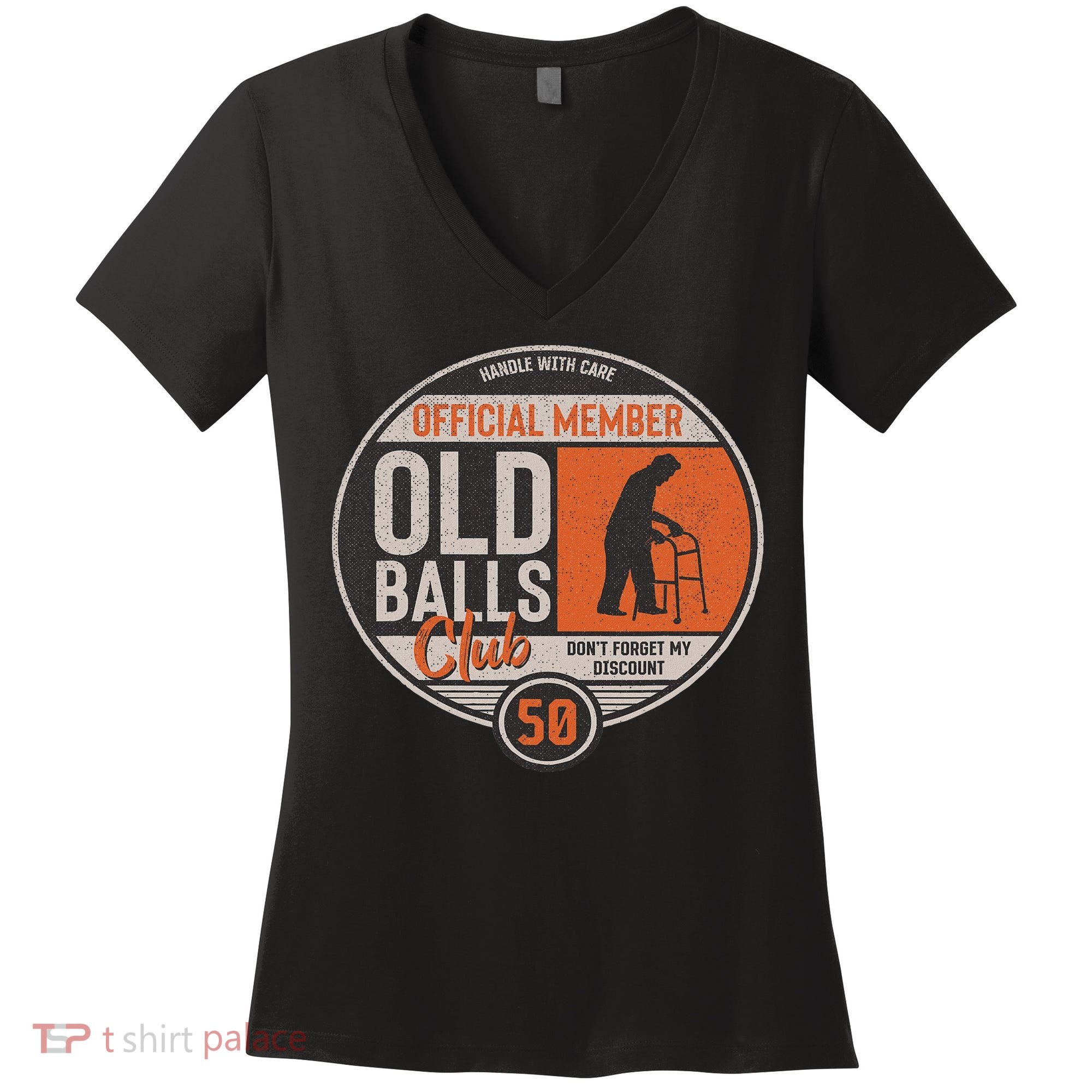 Don't Forget My Discount Funny Senior Citizen 50th Birthday Women's V-Neck T-Shirt
