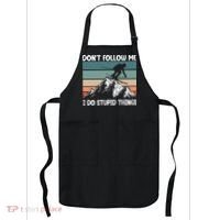 Don't Follow Me I Do Stupid Things Funny Skiing Apron thumb 0