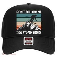 Don't Follow Me I Do Stupid Things Funny Skiing Hat thumb 0
