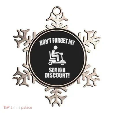 Don't Forget My Senior Discount Funny Ornament